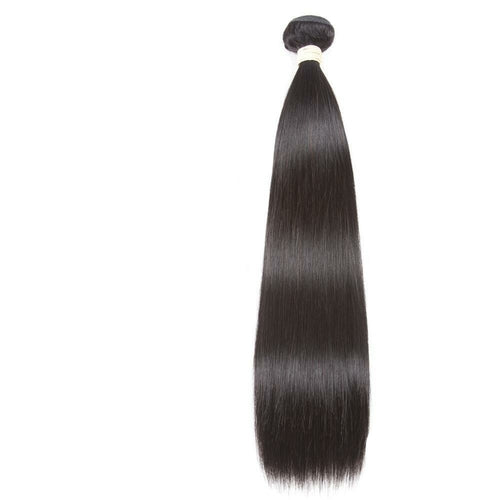 Tissage de cheveux humains brésiliens de qualité 10A, 3/4 pouces, avec fermeture 4x4.
