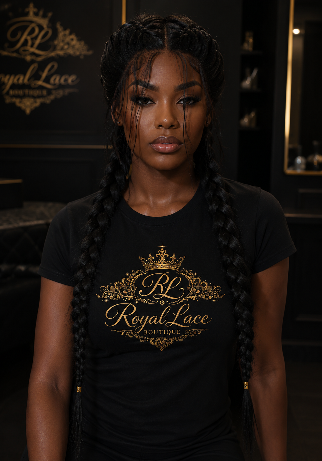 Perruque Lace Front Noire