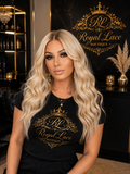 Perruque blonde longue et bouclée