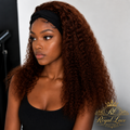 Perruque bouclée Jerry en cheveux humains naturels avec bandeau