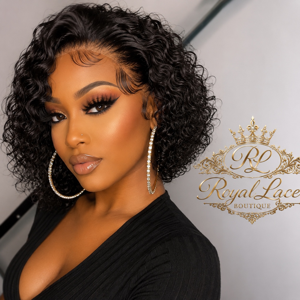 Perruque Pixie Cut en cheveux humains avec lace front