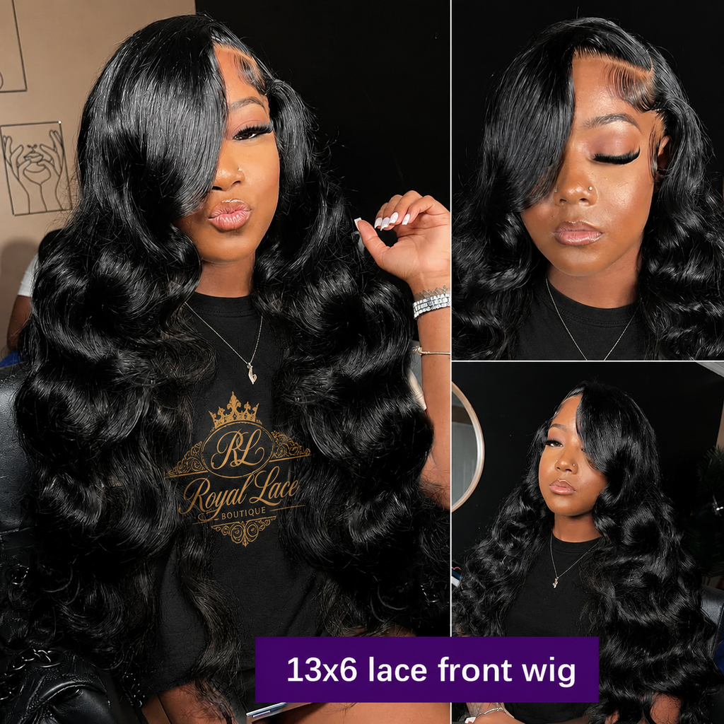 Perruques Body Wave en cheveux humains, 30 à 40 pouces