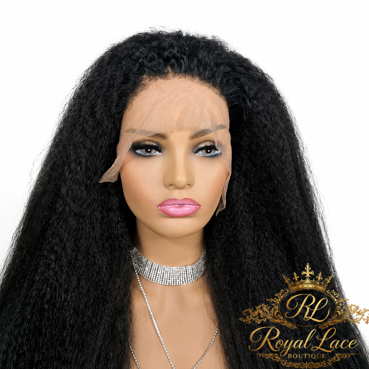 13x4 HD Transparent Lace Frontal Kinky Straight Human Hair Wigs 200% D