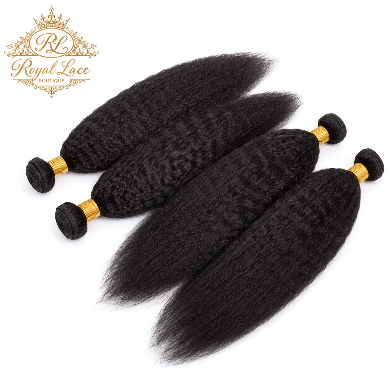 Perruque 10A Grade 3/4 Bundles Cheveux humains brésiliens crépus et lisses