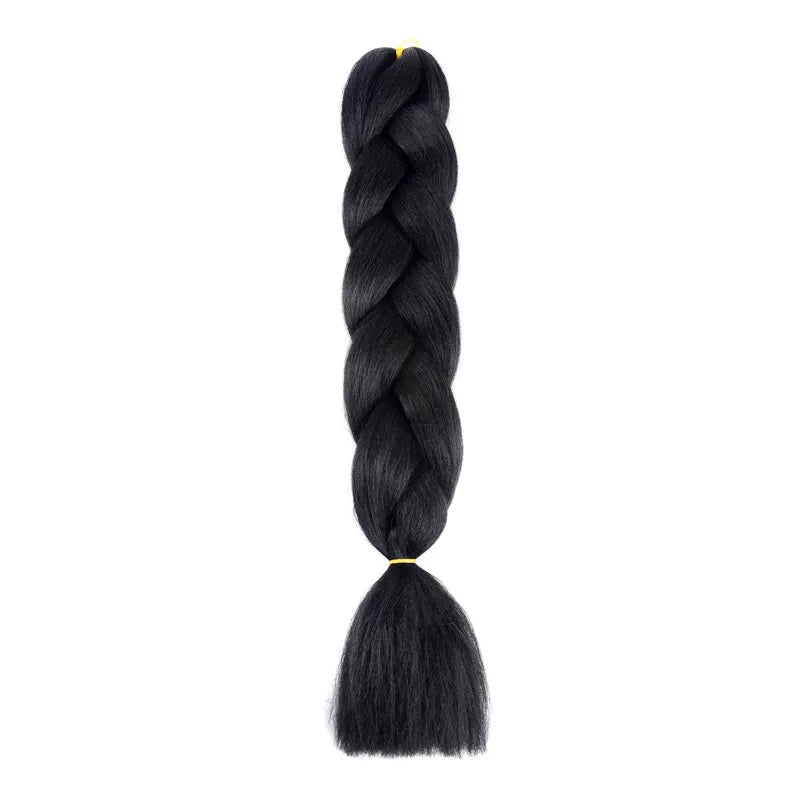 Extensions de cheveux synthétiques à tresser de 61 cm (24 pouces) et 100 g