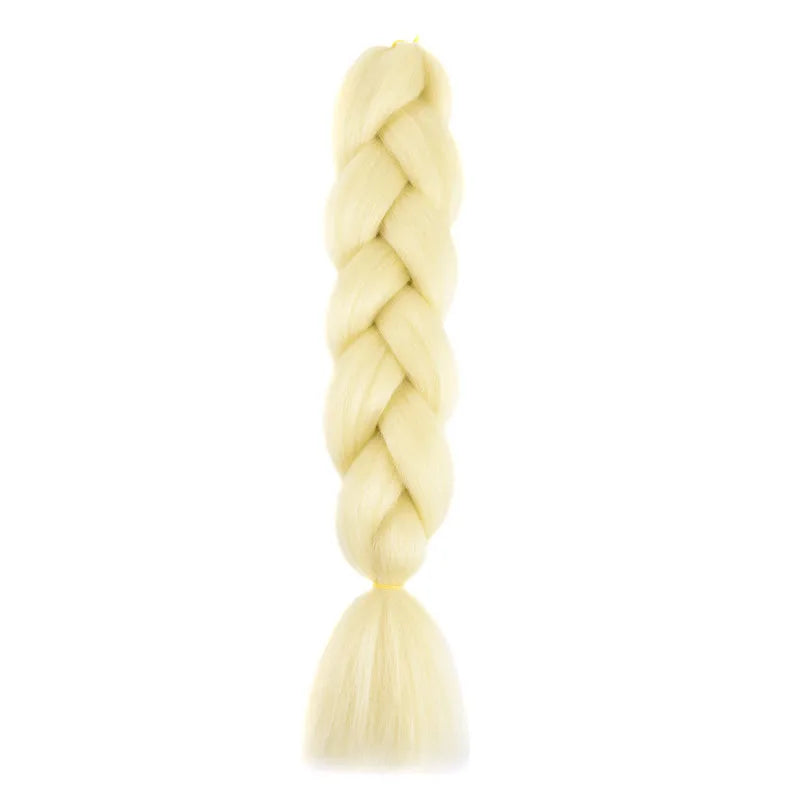 Extensions de cheveux synthétiques à tresser de 61 cm (24 pouces) et 100 g