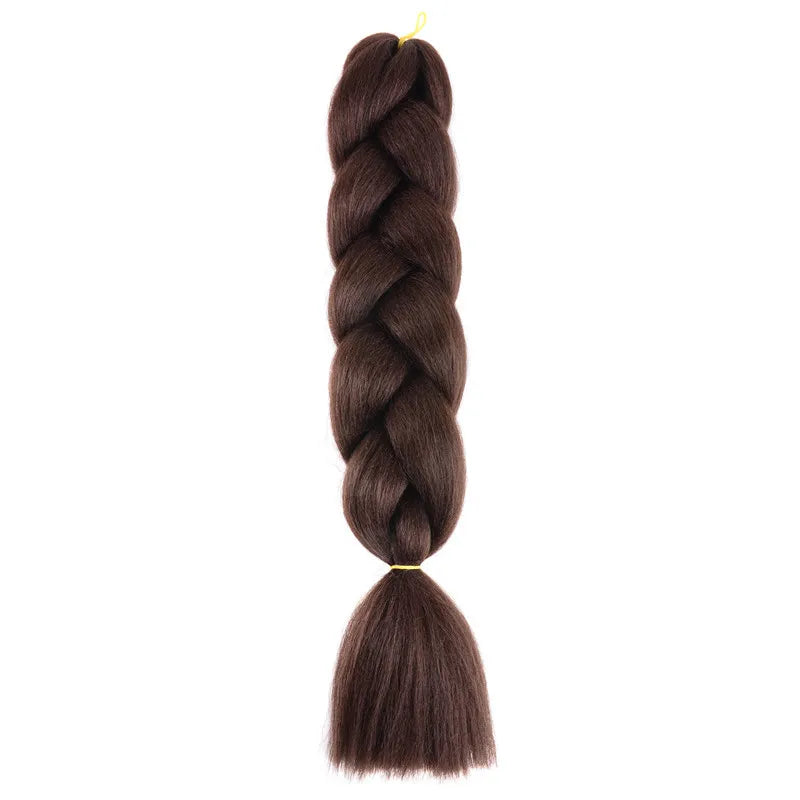 Extensions de cheveux synthétiques à tresser de 61 cm (24 pouces) et 100 g