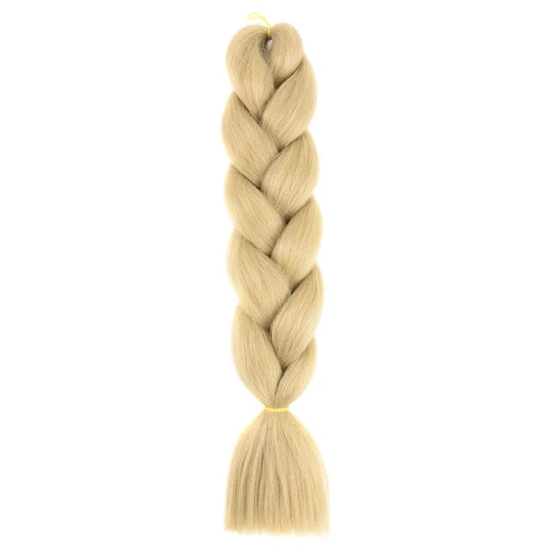Extensions de cheveux synthétiques à tresser de 61 cm (24 pouces) et 100 g