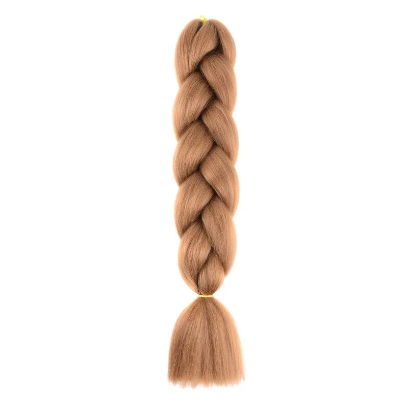 Extensions de cheveux synthétiques à tresser de 61 cm (24 pouces) et 100 g
