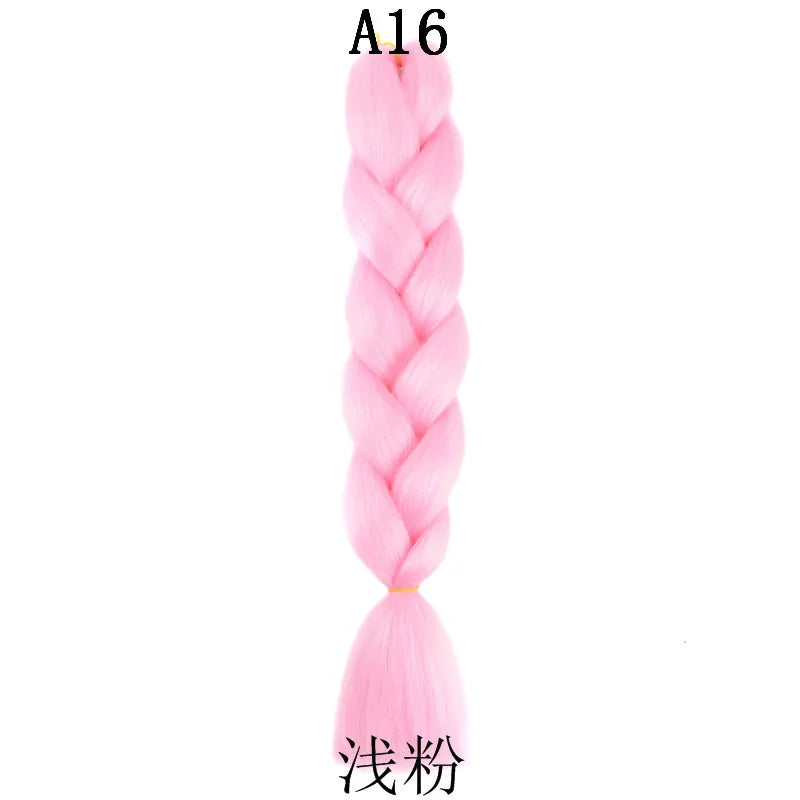 Extensions de cheveux synthétiques à tresser de 61 cm (24 pouces) et 100 g
