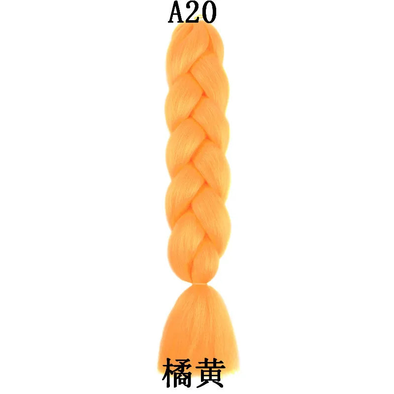 Extensions de cheveux synthétiques à tresser de 61 cm (24 pouces) et 100 g