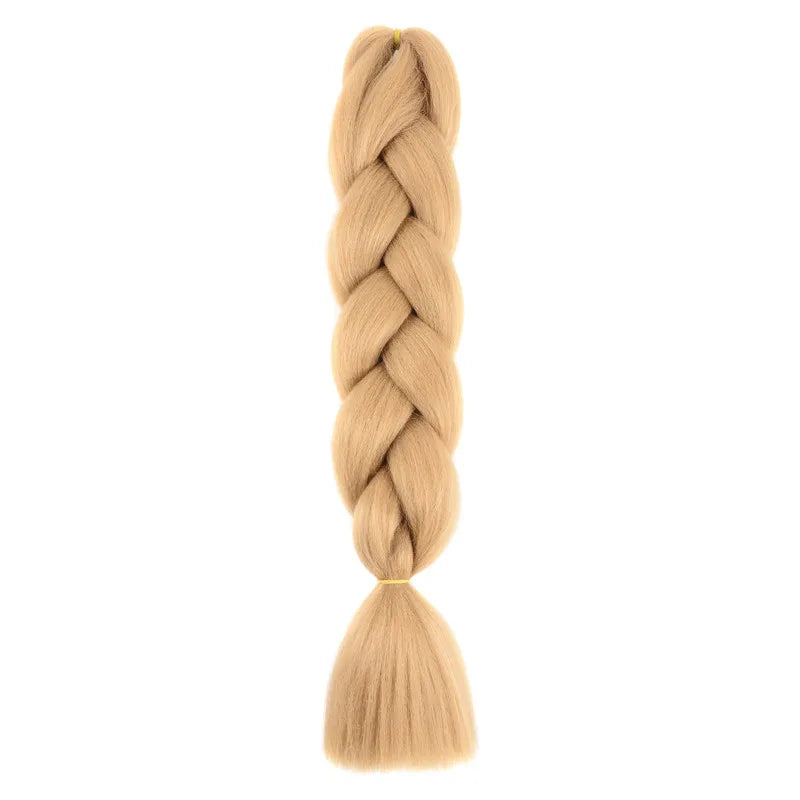 Extensions de cheveux synthétiques à tresser de 61 cm (24 pouces) et 100 g