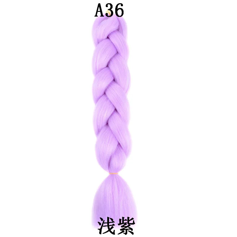 Extensions de cheveux synthétiques à tresser de 61 cm (24 pouces) et 100 g