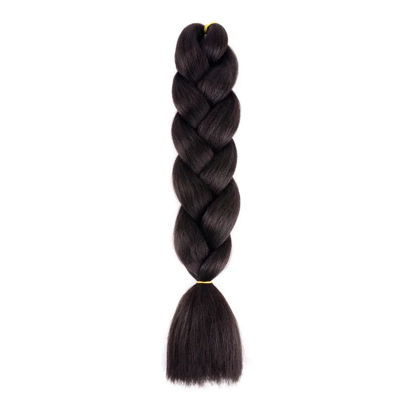 Extensions de cheveux synthétiques à tresser de 61 cm (24 pouces) et 100 g