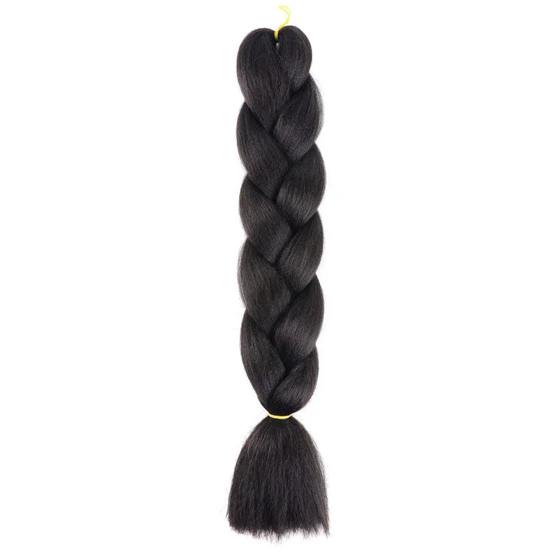 Extensions de cheveux synthétiques à tresser de 61 cm (24 pouces) et 100 g