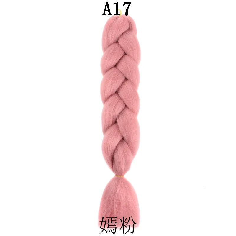 Extensions de cheveux synthétiques à tresser de 61 cm (24 pouces) et 100 g