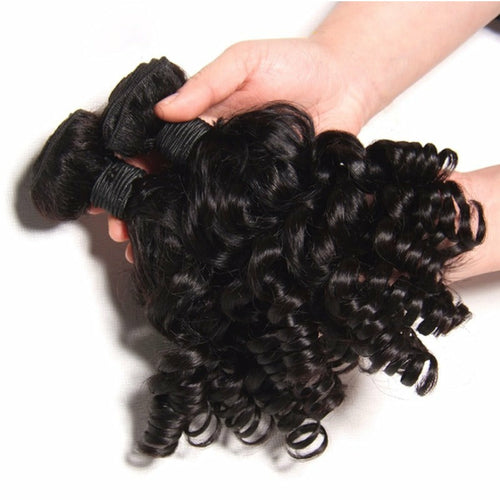 Tissage de cheveux humains brésiliens de qualité 10A, 3/4 pouces, avec fermeture 4x4.