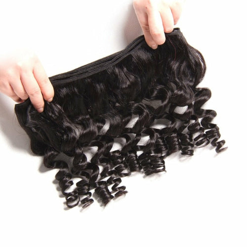 Tissage de cheveux humains brésiliens de qualité 10A, 3/4 pouces, avec fermeture 4x4.